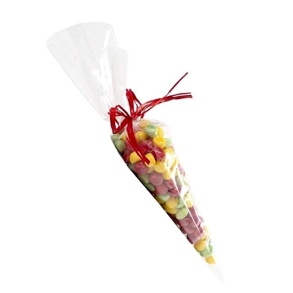 100-Pack Cellofanstrutar - Cellofanpåsar - Cellofan Strutar