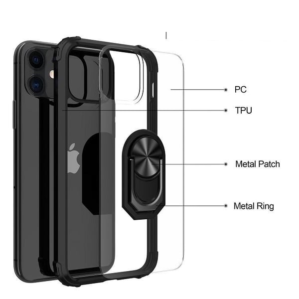 iPhone 14 - Silikone stødsikkert cover - Sort
