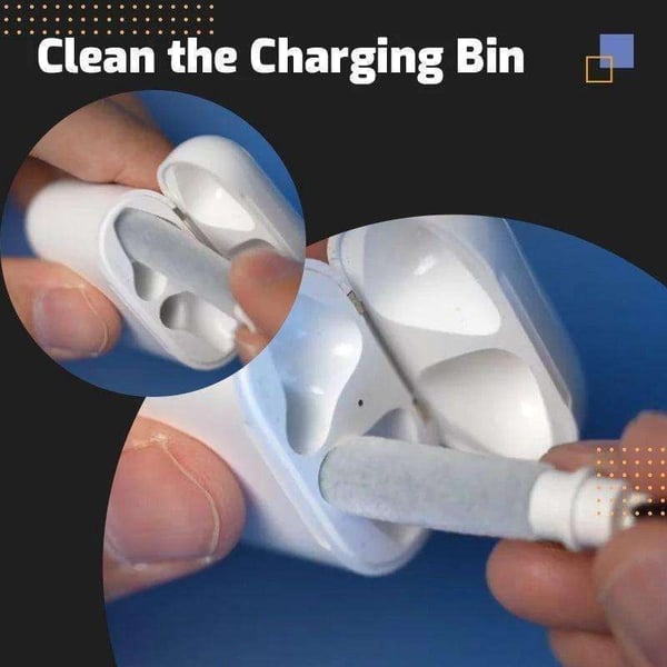 Multi-rengjøringssett for AirPods, telefoner, hodetelefoner, tastatur