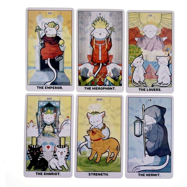 2 stk tarotkortstokk for nybegynnere - Retro brettspill for familiefest