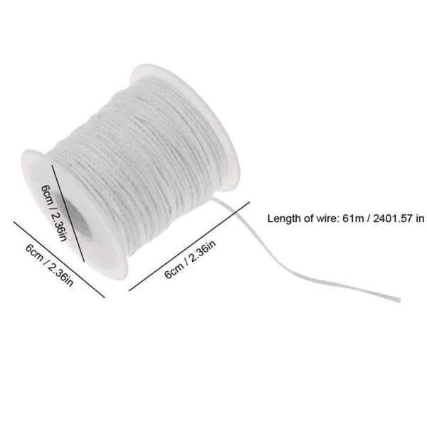 Lag vakre lys med Candle Wick Cotton - 1 rull, 61 meter