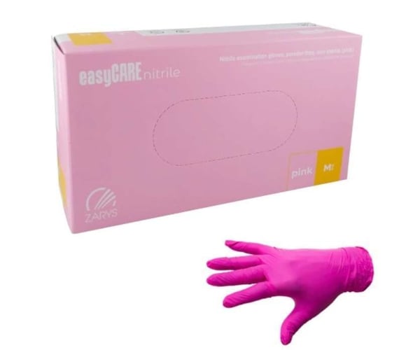 Pink Nitril Handsker 100 stk, Beskyttelsesgreb til mange brancher