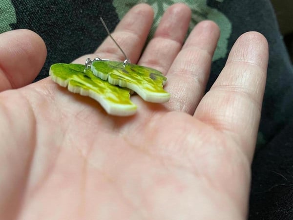 Örhängen BROCCOLI Grönsak Vegetable Kål Akryl Oversize