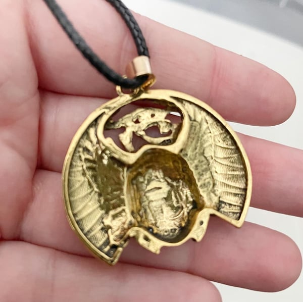 Halsband Horus Eye Of Ra Egyptisk Skyddsamulett Skarabé Udjat