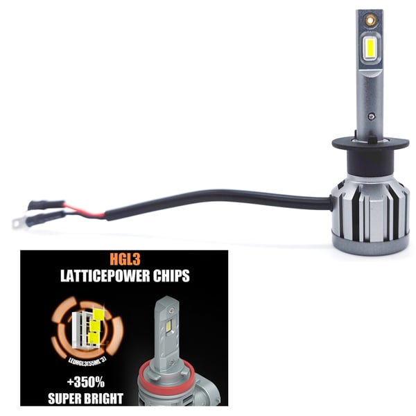V2 LED-kit H1 3000 lumen 30 W 6000K 2-pak