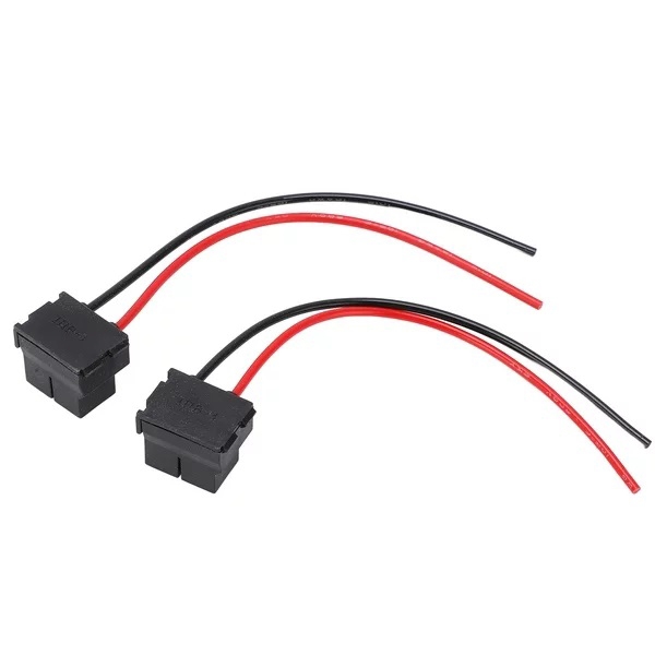 H7  90° hon kontakter sockel fattning 2-pack