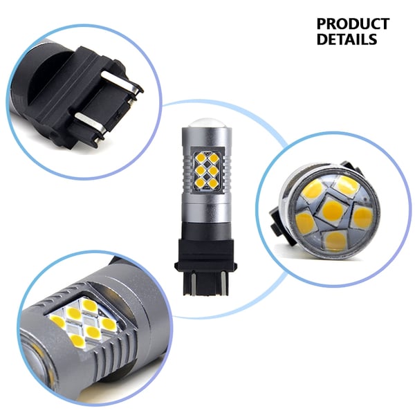 T25 p27/7w 3157 Led-lamppu 6000K 2-pack 12v