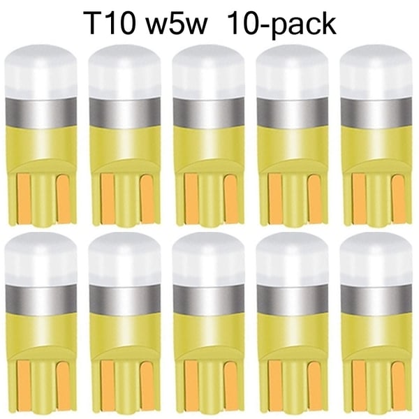 t10 w5w keltainen-oranssi, 10-pack, LED-lamput, joissa 1 kpl 3030smd-siru.
