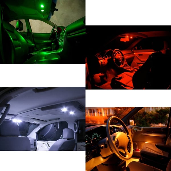 t10 w5w vihreä, 4-pack, LED-lamput 1 kpl 3030smd-sirulla.