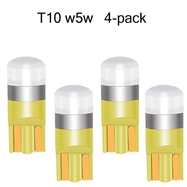 t10 w5w keltainen-oranssi, 4-pack, LED-lamput, joissa on 1 kpl 3030smd-siru.