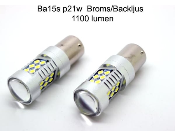 Ba15s 6000K Canbus LED-polttimot jarruvalot peruutusvalot 1156 p21w