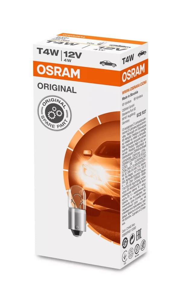 Osram ba9s t4w 10-pack Original lampor position mm 4w