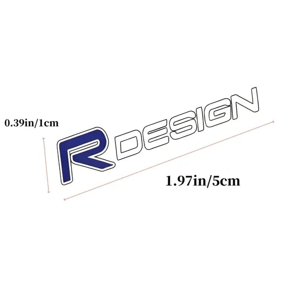 Tarra R-Design 1 x 5 cm 2 kpl Volvolle
