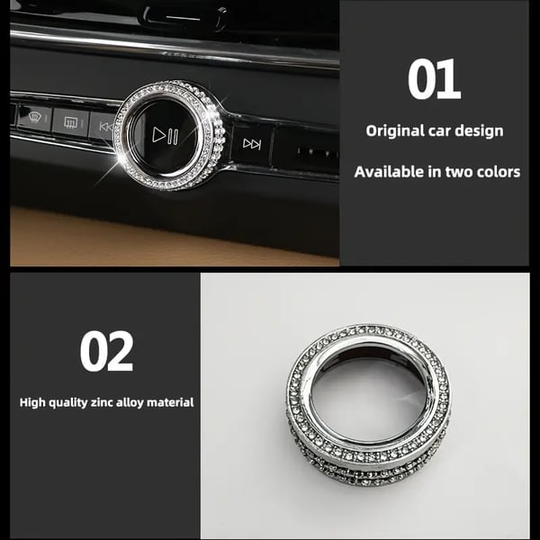 Bling Bling volymknapp till  Volvo S60 V60 XC60 S90 V90 XC90 CC40