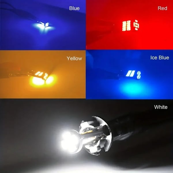 T10 w5w Canbus Röda 10-pack LED-lampor 12V