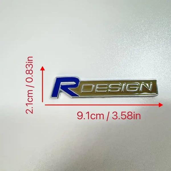 Tunnus R-Design etusäleikkömerkki 1-pakkaus Volvolle