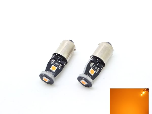 BA9S Canbus Oranssi Led 2-pack T4W  70 lumenia