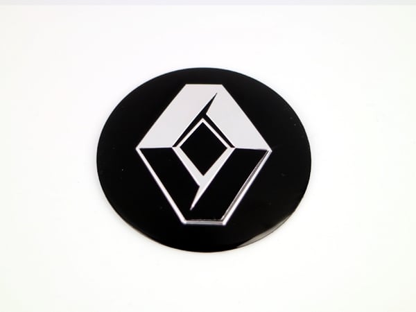 Renault 56,5mm hjulnav emblem till fälgar och centrumkåpor 4-pack