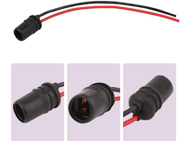 T10 w5w led / halogen kontakter / sockel fattning 2-pack mjuka