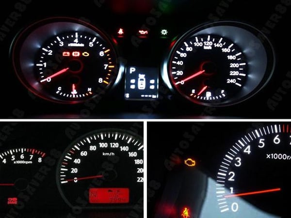 T4.2 T4 vitblå 25000k Neo Wedge 6-pack led lampor instrument belysning