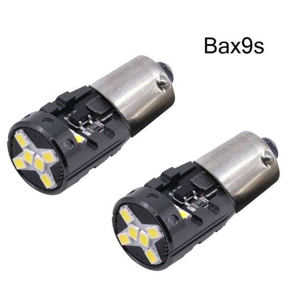 BAX9S Canbus 6000k Led 2-pack H6W xenonlook 140 lumen