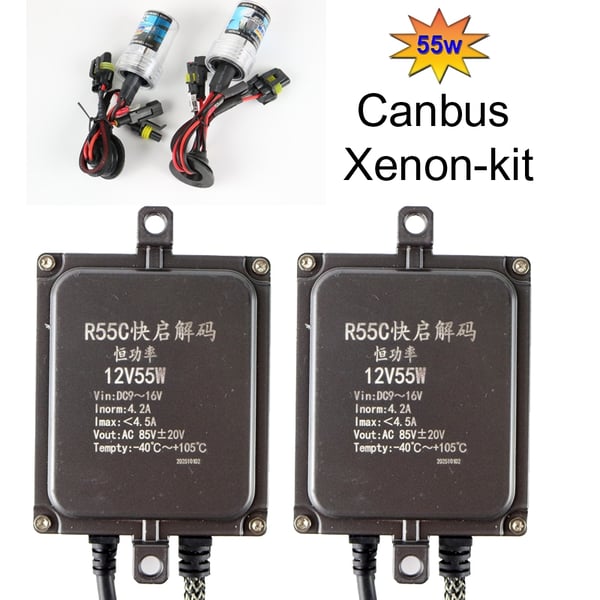 Xenon kit 55W H15 6000k CANBUS AC slim digital HID xenonkit