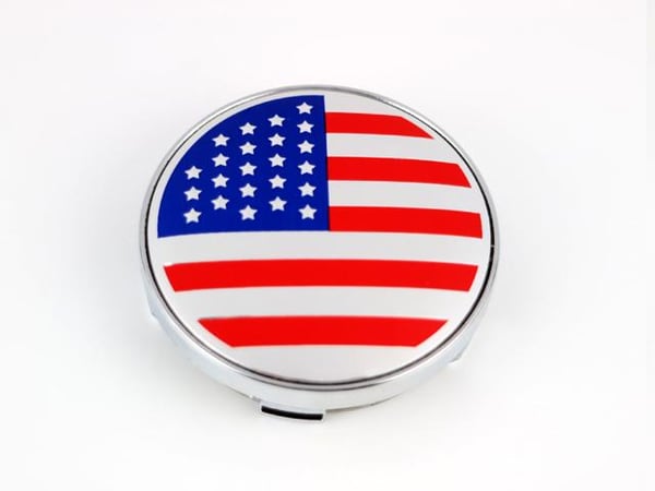 Usa stars/stripes Centrumkåpor till fälgarna 60mm 4-pack styling