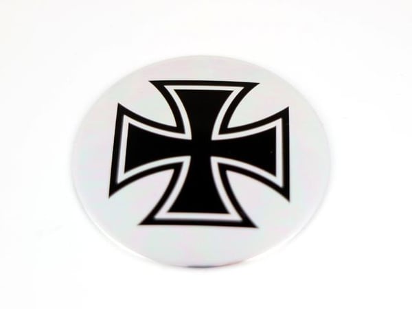 Malteserkors emblem till centrumkåpor, hjulnavsskydd, fälg, 4-pack, styling.