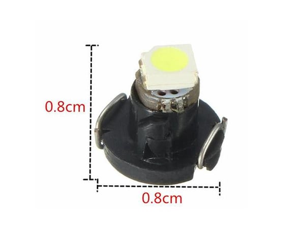T3 Neo Wedge 5 kpl. Valkoinen LED-siru, kojelaudan valaistus.