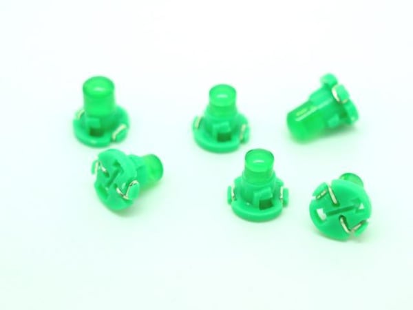 T3 Gröna Neo Wedge 6-pack led lampor instrument belysning