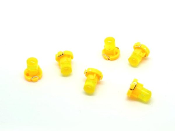 T3 Gul Neo Wedge 6-pack led lampor instrument belysning