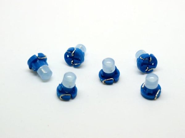 T3 Blå Neo Wedge 6-pack led lampor instrument belysning