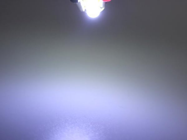 B8,5D Vit Ledlampor med 1st COB ledchip 6-pack instrumentlampa 12v