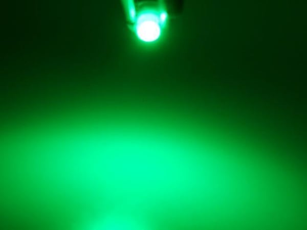 B8,5D Gröna Ledlampor med 1st COB ledchip 6-pack instrumentlampa 12v