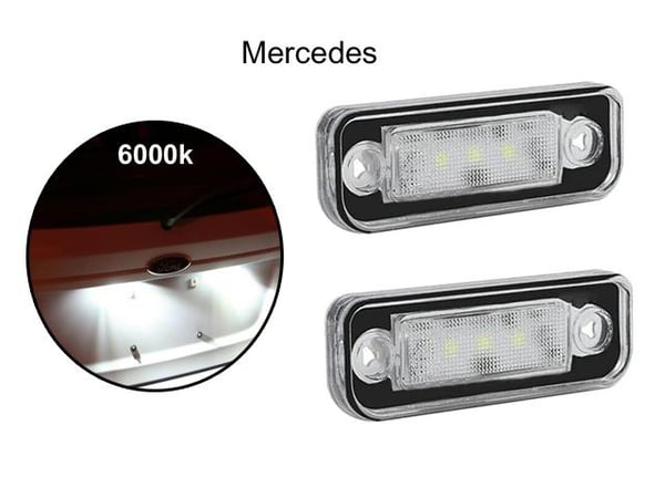 Mercedes w203 w211 C219 R171 Tesla Led skyltbelysning styling