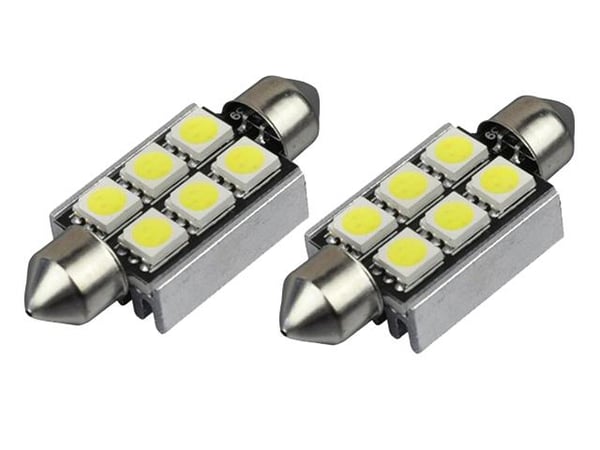 Diodlampa 39mm Canbus Led 5050SMD 12000K 2-pack C5W SV8.5