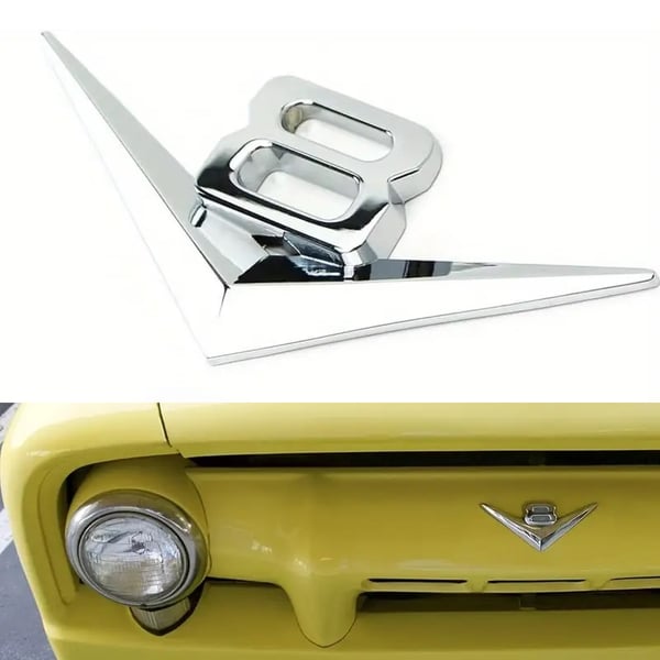 Emblem V8 krom 10,5 x 4 cm 1st