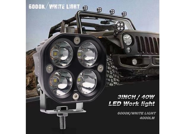 2x Led 40w mini Spot  12 - 24V arbetsljus till tex fyrhjuling