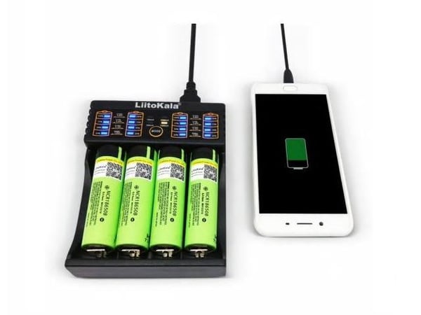 Batteriladdare för batteri AA AAA 18650 14500 Lii-402
