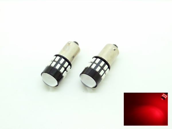 ba9s canbus röd led 2-pack t4w 150 lumen 12v - 24v