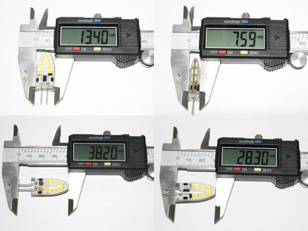 G4 2w dimbar 12v DC + AC Led lampa 4300K vitgul G-4  3-pack