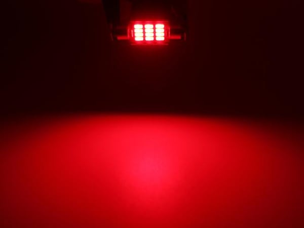 C5W Canbus 39mm punainen LED-diodilamppu SV8.5 festoon 2 kpl pakkaus 12v