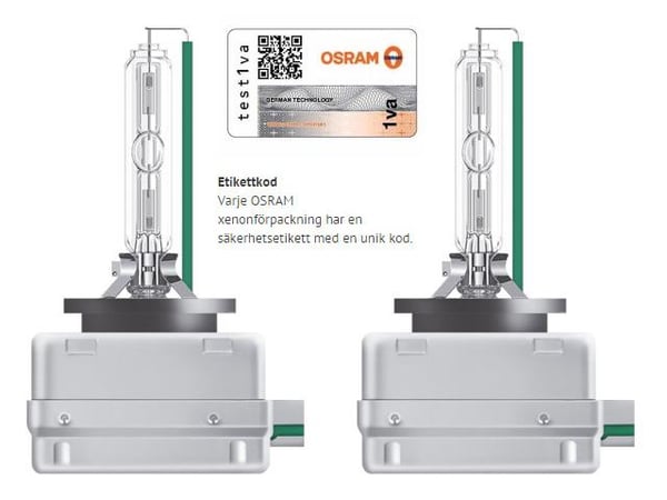 Osram D3S 35W 4300k XENARC Original xenon lampor 2-pack
