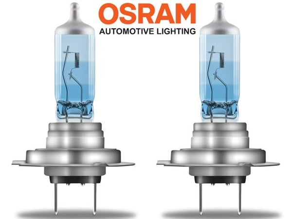 Osram H7 +100% COOL BLUE 5000k halogen lampor 12v DC PGJ19-2