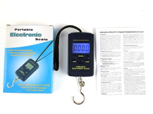 Digitaalinen vaaka, kalastusvaaka, myös matkatavaroille + muu 0 - 40 kg