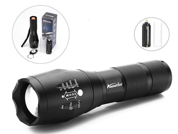 620 / 5,000 LED-taskulamppu 1 x XM-L T6 1000 lumenin zoom metsästykseen ja kalastukseen