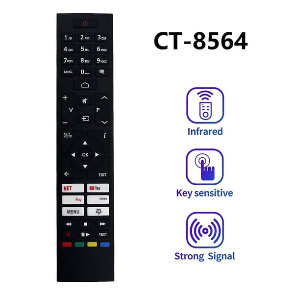 Universal Smart LED TV-fjernkontroll CT-8564 for Toshiba