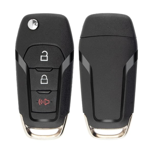 3 knapper med horn Focus HU101 blad nøkkelskall til Ford