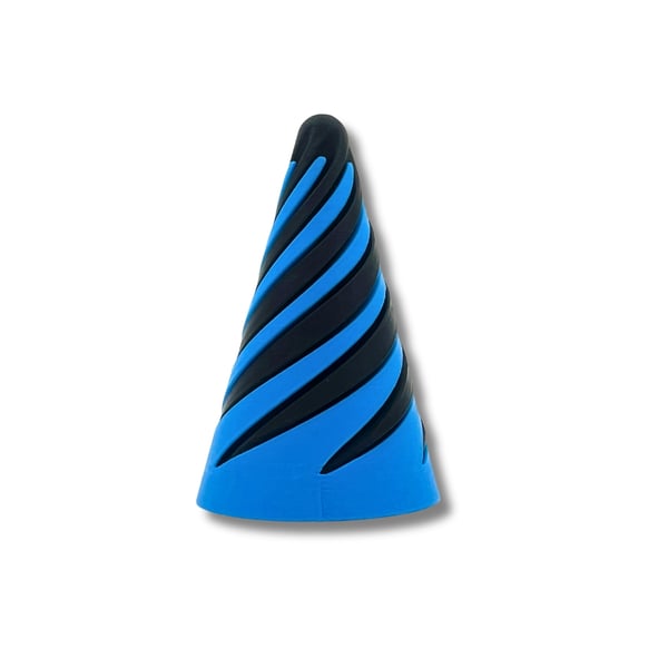Umulig gennemgangs spiral kegle 3D printet Umulig gennemgangs spiral kegle 3D printet