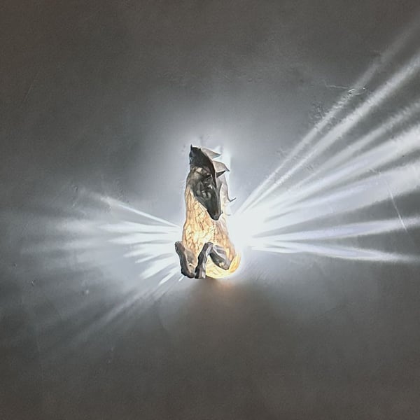 Pegasus lampe veggfeste LED-lys med adapter Pegasus lampe veggfeste LED-lys med adapter